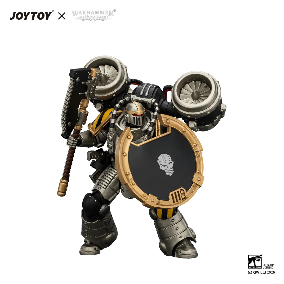 Iron Warriors MkII Assault Legionary1 with Bolt pistol, Chain axe & Combat shield - Image 9