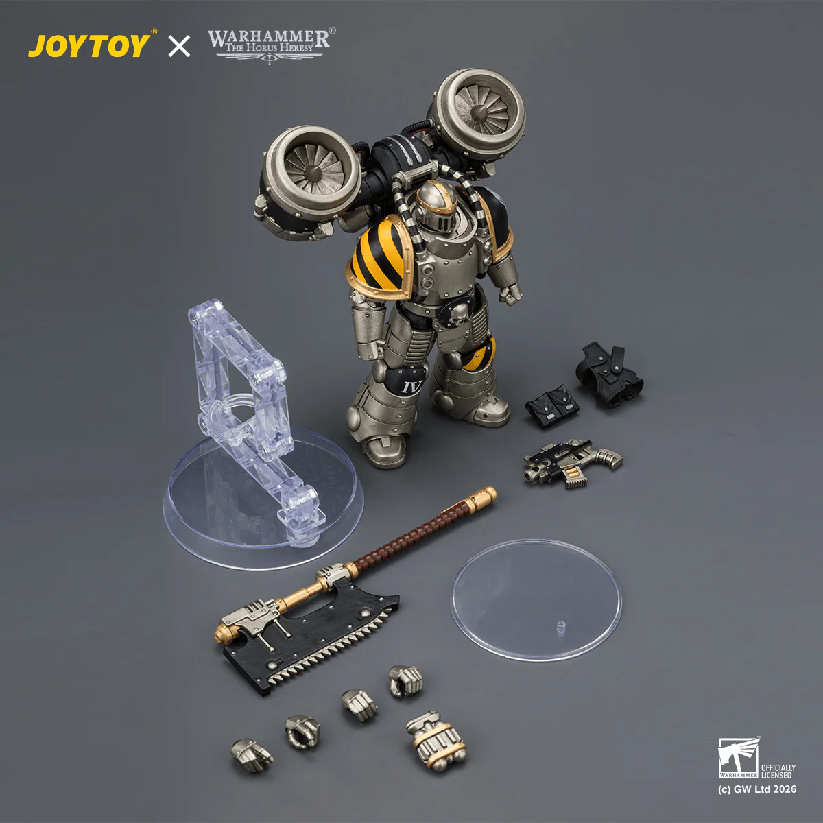 Iron Warriors MkII Assault Legionary2 with Bolt pistol & Heavy chain axe - Image 6