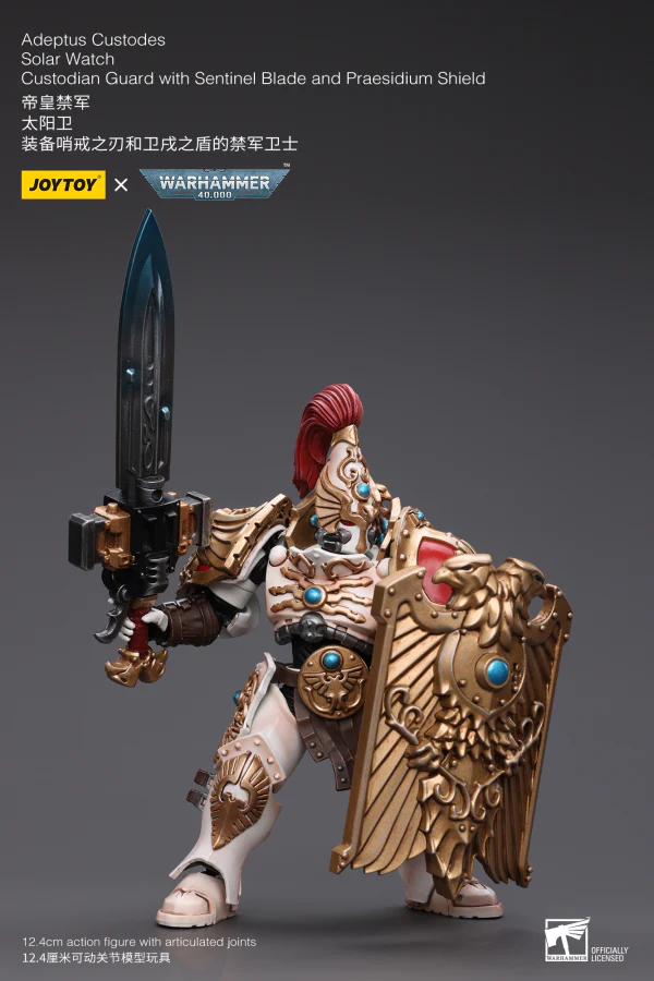 Adeptus Custodes Solar Watch Custodian Guard with Sentinel Blade and Praesidium Shield - Image 10
