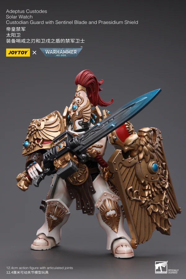 Adeptus Custodes Solar Watch Custodian Guard with Sentinel Blade and Praesidium Shield - Image 2