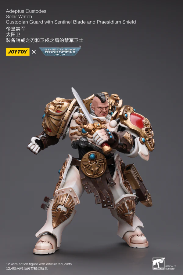 Adeptus Custodes Solar Watch Custodian Guard with Sentinel Blade and Praesidium Shield - Image 3