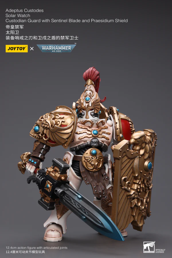 Adeptus Custodes Solar Watch Custodian Guard with Sentinel Blade and Praesidium Shield - Image 6