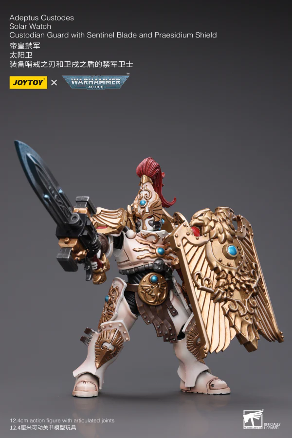 Adeptus Custodes Solar Watch Custodian Guard with Sentinel Blade and Praesidium Shield - Image 9