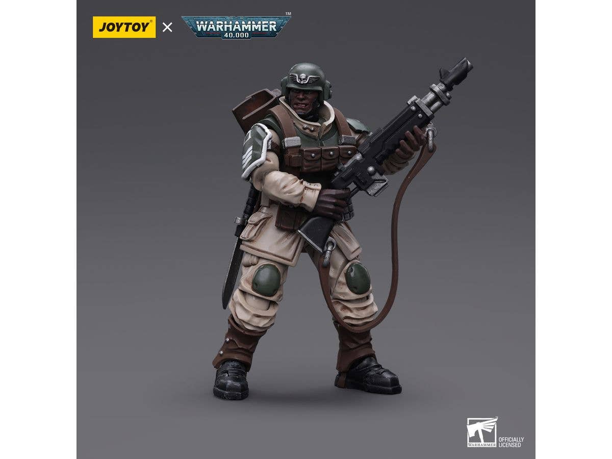 Astra Militarum Cadian Command Squad Veteran with Regimental Standard - Image 11