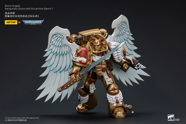 Blood Angels Sanguinary Guard with Encarmine Sword 1 - Image 7