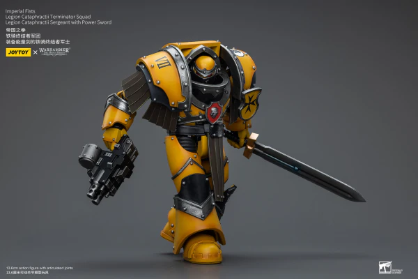 Imperial Fists Legion Cataphractii Terminator Squad Legion Cataphractii Sergeant with Power Sword - Image 10