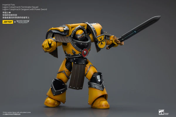 Imperial Fists Legion Cataphractii Terminator Squad Legion Cataphractii Sergeant with Power Sword - Image 3