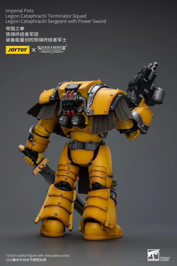 Imperial Fists Legion Cataphractii Terminator Squad Legion Cataphractii Sergeant with Power Sword - Image 7