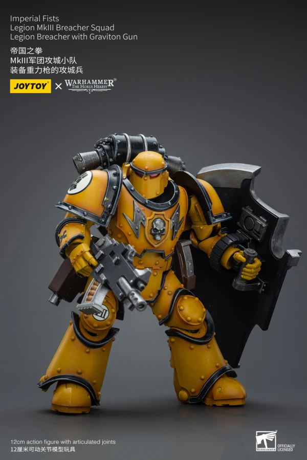 Imperial Fists Legion MkIII Breacher Squad Legion Breacher with Graviton Gun - Image 2