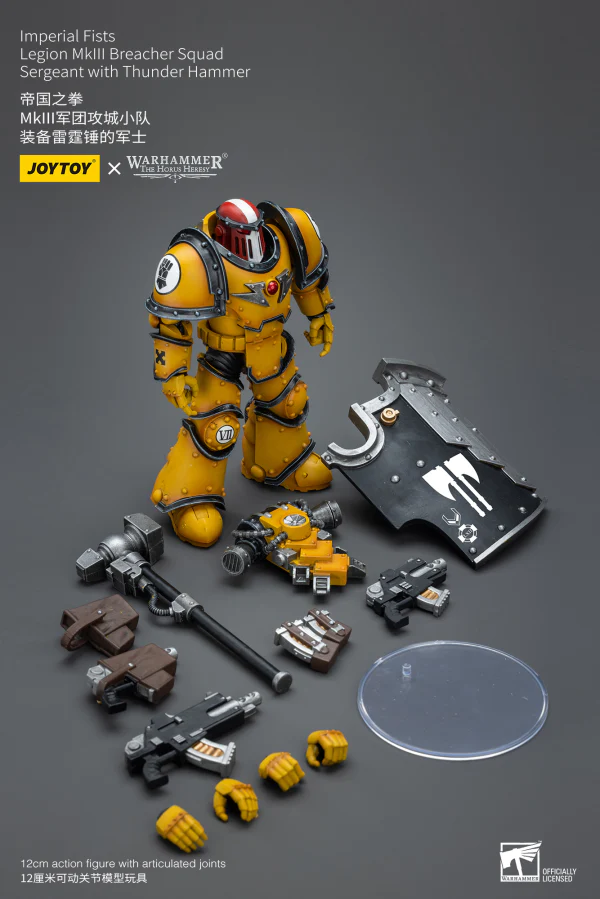 Imperial Fists Legion MkIII Breacher Squad Sergeant with Thunder Hammer - Image 2