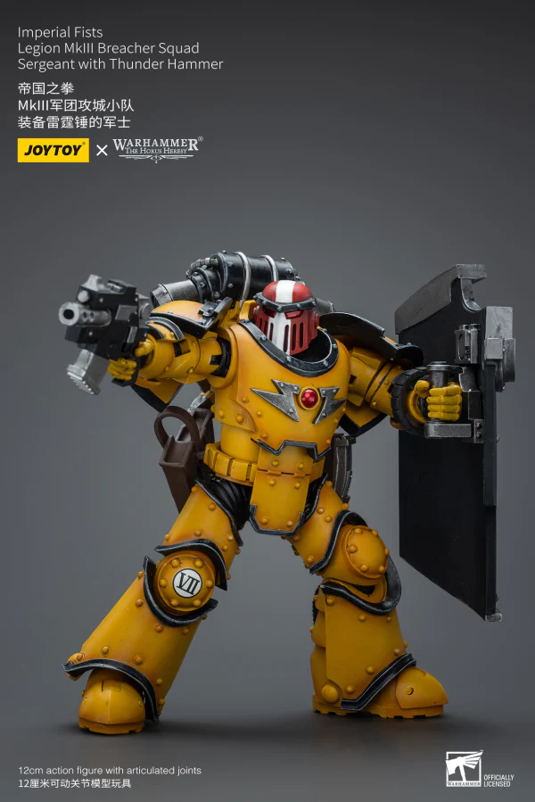 Imperial Fists Legion MkIII Breacher Squad Sergeant with Thunder Hammer - Image 3