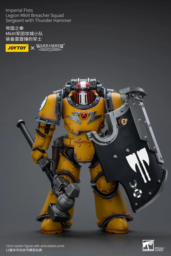 Imperial Fists Legion MkIII Breacher Squad Sergeant with Thunder Hammer - Image 4