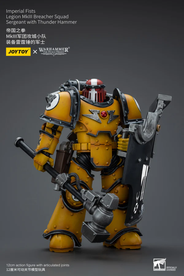 Imperial Fists Legion MkIII Breacher Squad Sergeant with Thunder Hammer - Image 5
