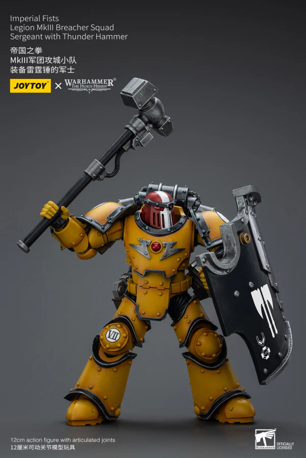 Imperial Fists Legion MkIII Breacher Squad Sergeant with Thunder Hammer - Image 6