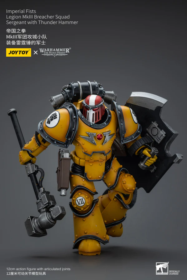Imperial Fists Legion MkIII Breacher Squad Sergeant with Thunder Hammer - Image 8