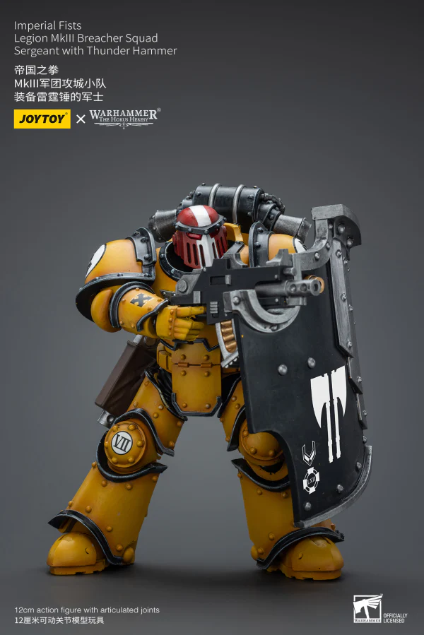 Imperial Fists Legion MkIII Breacher Squad Sergeant with Thunder Hammer - Image 9