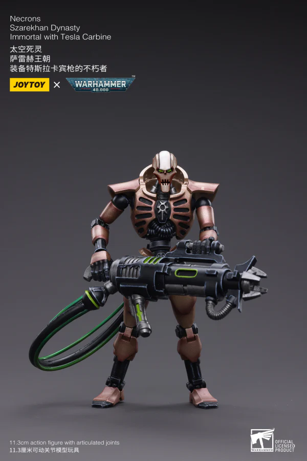 Necrons Szarekhan Dynasty lmmortal with Tesla Carbine [2PCS] - Image 2