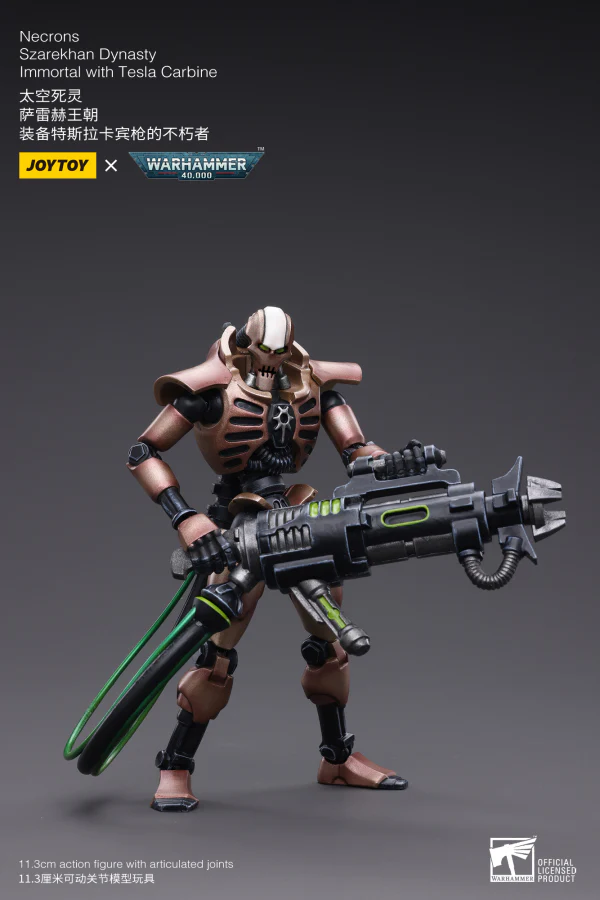 Necrons Szarekhan Dynasty lmmortal with Tesla Carbine [2PCS] - Image 3