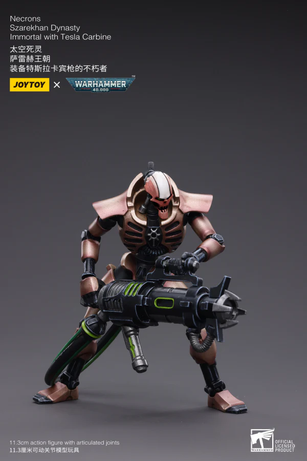 Necrons Szarekhan Dynasty lmmortal with Tesla Carbine [2PCS] - Image 6