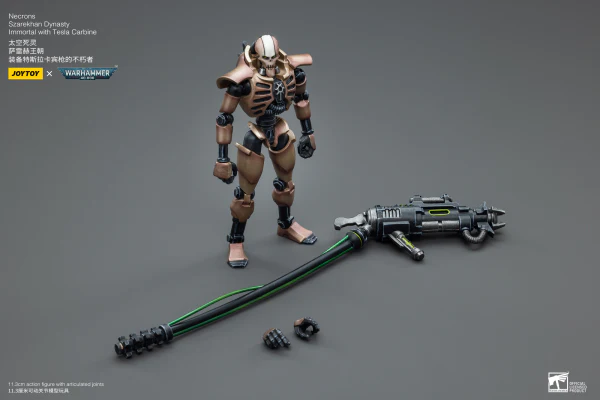 Necrons Szarekhan Dynasty lmmortal with Tesla Carbine [2PCS] - Image 8