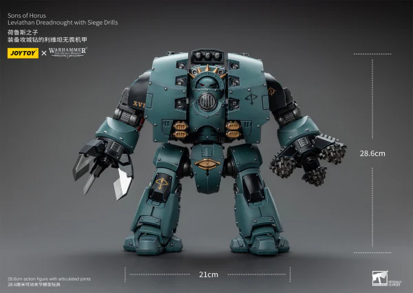 Sons of Horus Leviathan Dreadnought with Siege Drills - Image 15