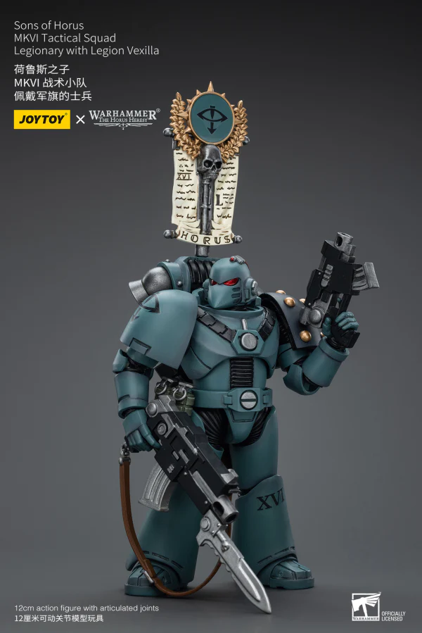 Sons of Horus MKVI Tactical Squad Legionary with Legion Vexilla - Image 11
