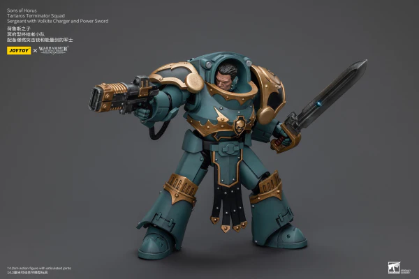 Sons Of Horus Tartaros Terminator Squad Sergeant With Volkite Charger And Power Sword - Image 3