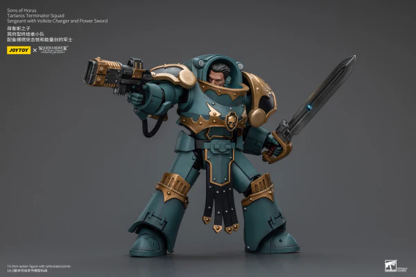 Sons Of Horus Tartaros Terminator Squad Sergeant With Volkite Charger And Power Sword - Image 5