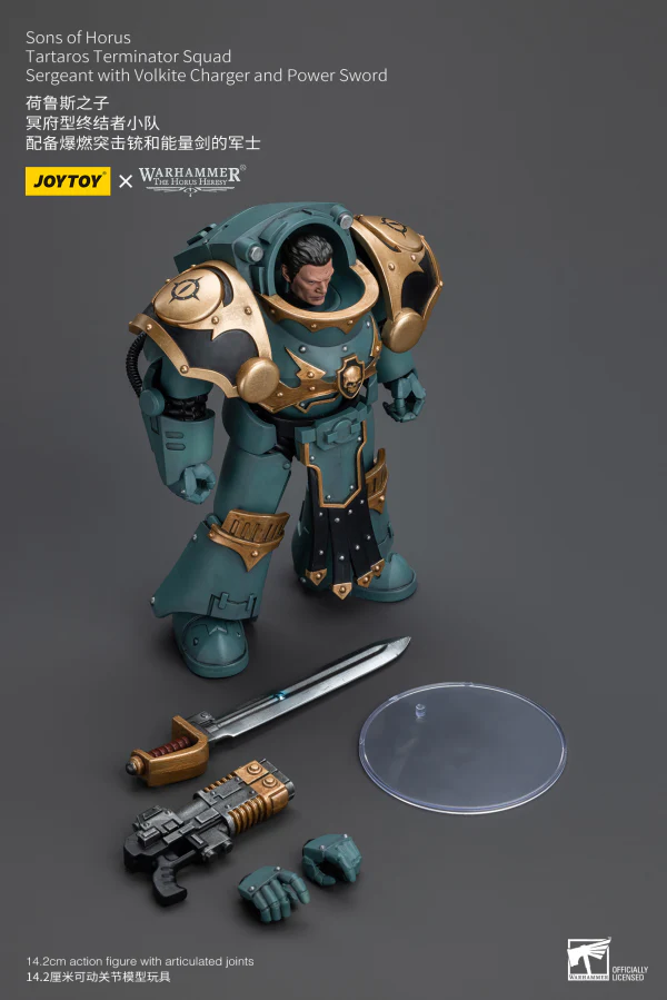 Sons Of Horus Tartaros Terminator Squad Sergeant With Volkite Charger And Power Sword - Image 6