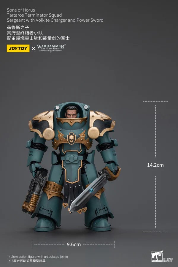 Sons Of Horus Tartaros Terminator Squad Sergeant With Volkite Charger And Power Sword - Image 7