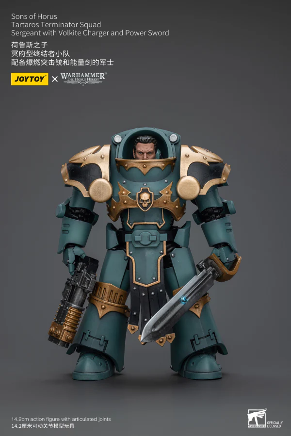 Sons Of Horus Tartaros Terminator Squad Sergeant With Volkite Charger And Power Sword - Image 8
