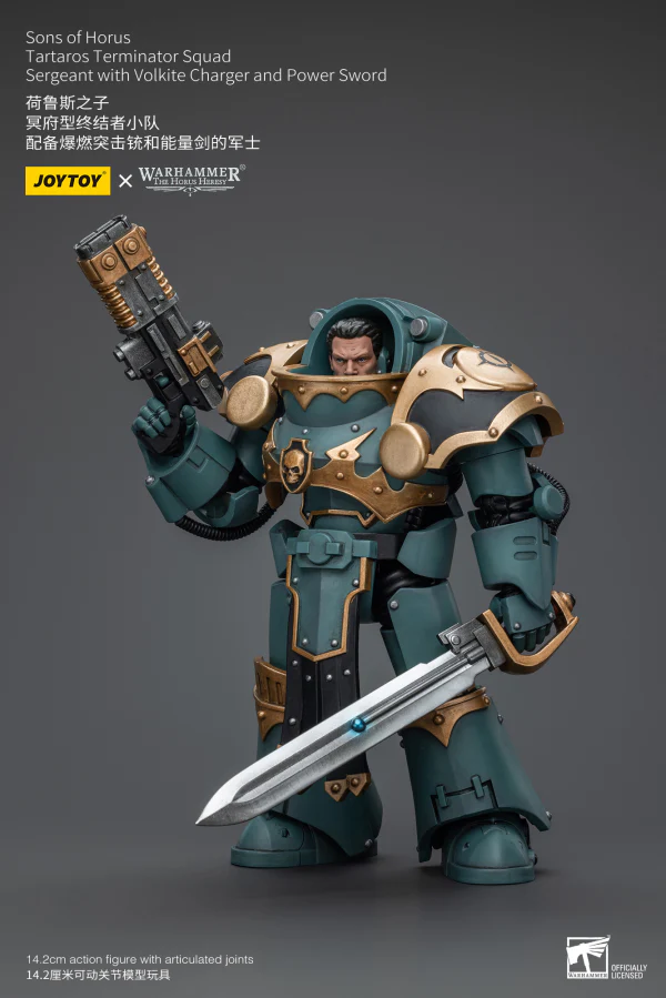 Sons Of Horus Tartaros Terminator Squad Sergeant With Volkite Charger And Power Sword - Image 9