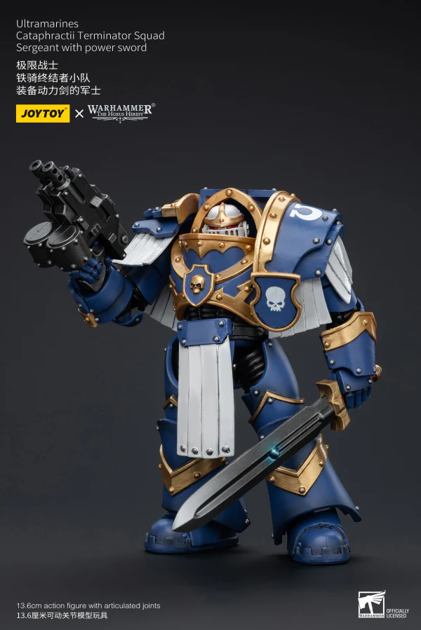 Ultramarines Cataphractii Terminator Squad Sergeant with Power Sword - Image 2