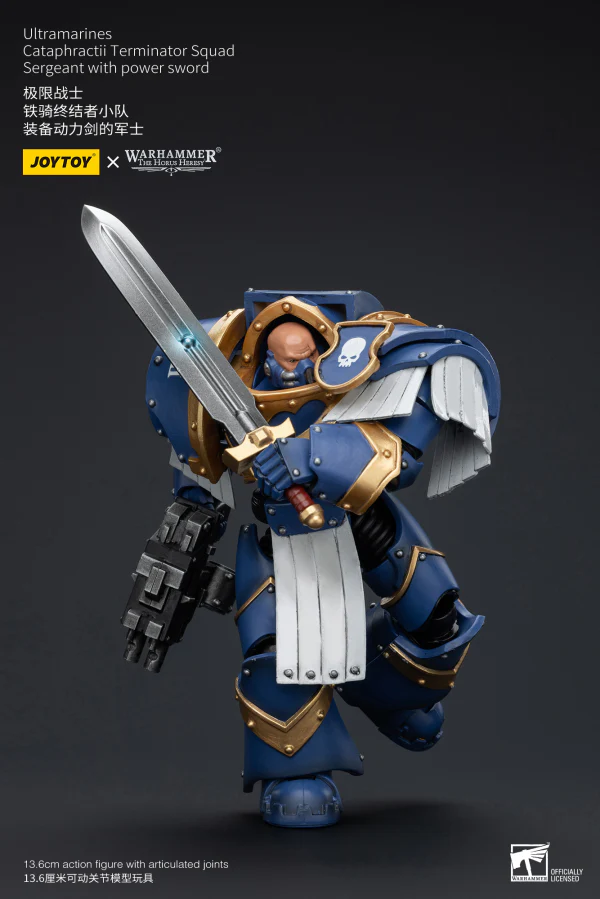 Ultramarines Cataphractii Terminator Squad Sergeant with Power Sword - Image 4