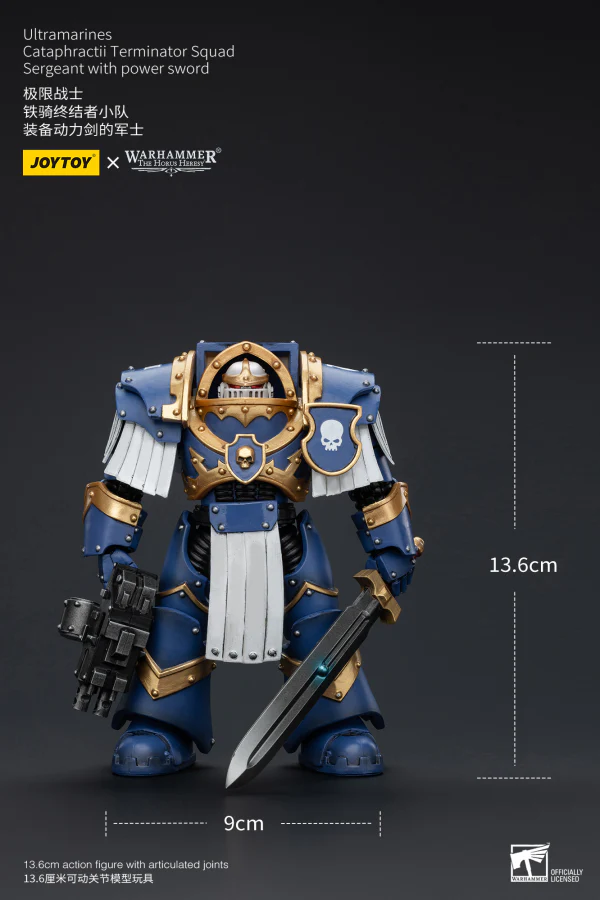 Ultramarines Cataphractii Terminator Squad Sergeant with Power Sword - Image 6