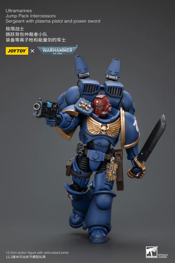 Ultramarines Jump Pack Intercessors Sergeant With Plasma Pistol And Power Sword - Image 12