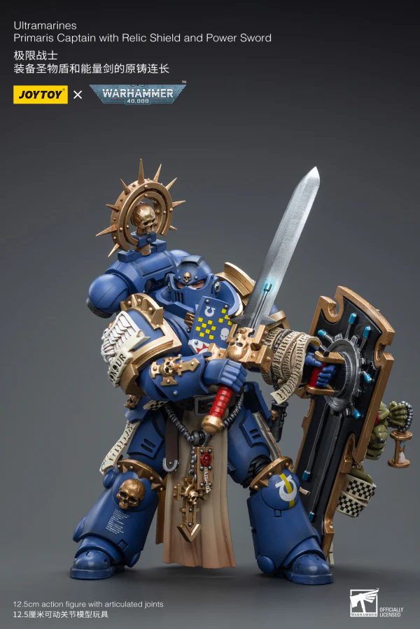 Ultramarines Primaris Captain with Relic Shield and Power Sword - Image 3