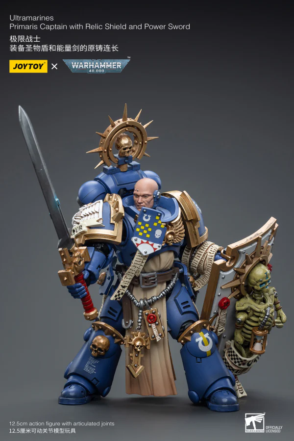 Ultramarines Primaris Captain with Relic Shield and Power Sword - Image 4