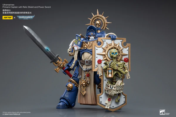 Ultramarines Primaris Captain with Relic Shield and Power Sword - Image 5