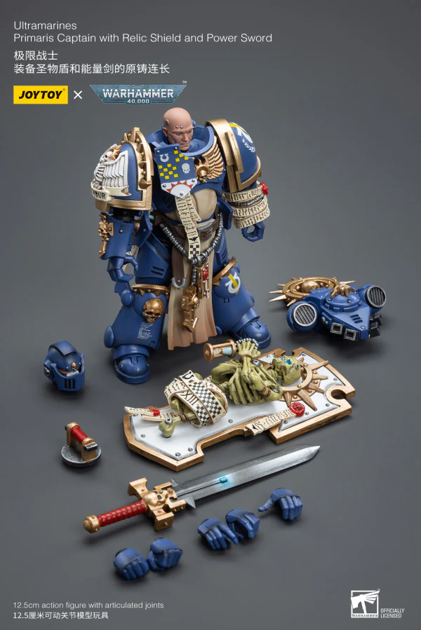 Ultramarines Primaris Captain with Relic Shield and Power Sword - Image 6