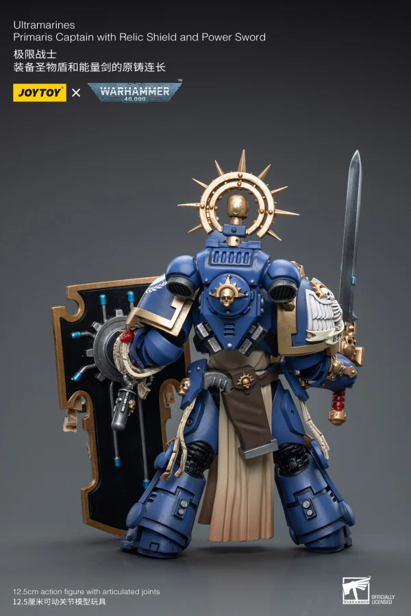 Ultramarines Primaris Captain with Relic Shield and Power Sword - Image 8