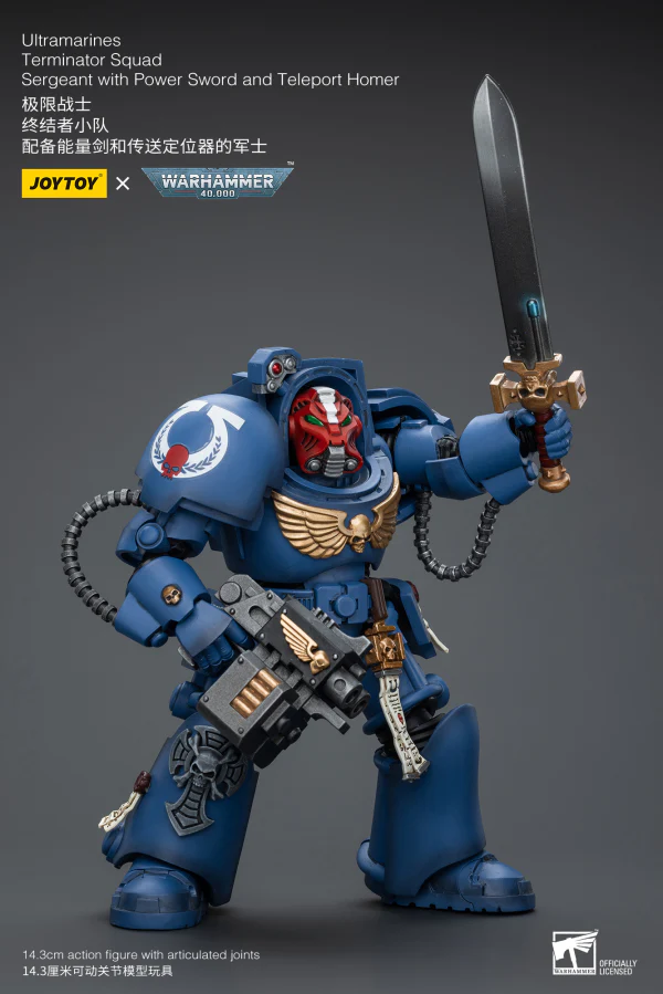 Ultramarines Terminator Squad Sergeant with Power Sword and Teleport Homer - Image 3