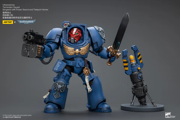 Ultramarines Terminator Squad Sergeant with Power Sword and Teleport Homer - Image 5