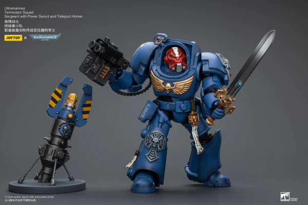 Ultramarines Terminator Squad Sergeant with Power Sword and Teleport Homer - Image 7
