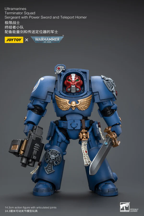 Ultramarines Terminator Squad Sergeant with Power Sword and Teleport Homer - Image 8