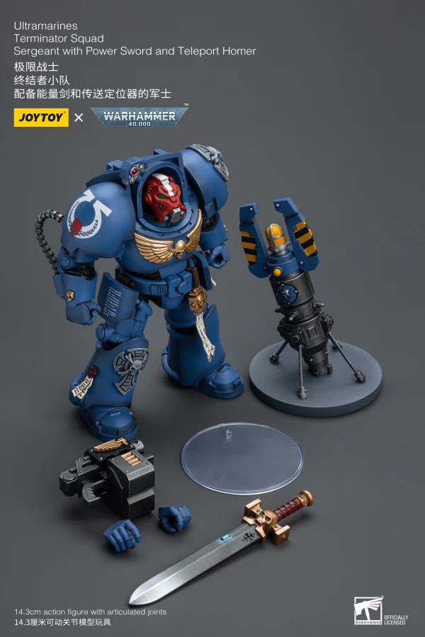 Ultramarines Terminator Squad Sergeant with Power Sword and Teleport Homer - Image 9