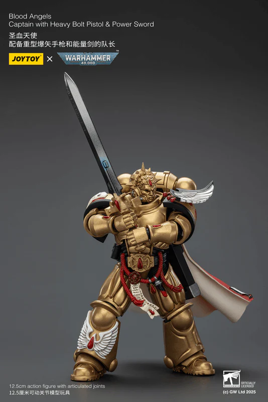 Blood Angels Captain with Heavy Bolt Pistol & Power Sword - Image 2