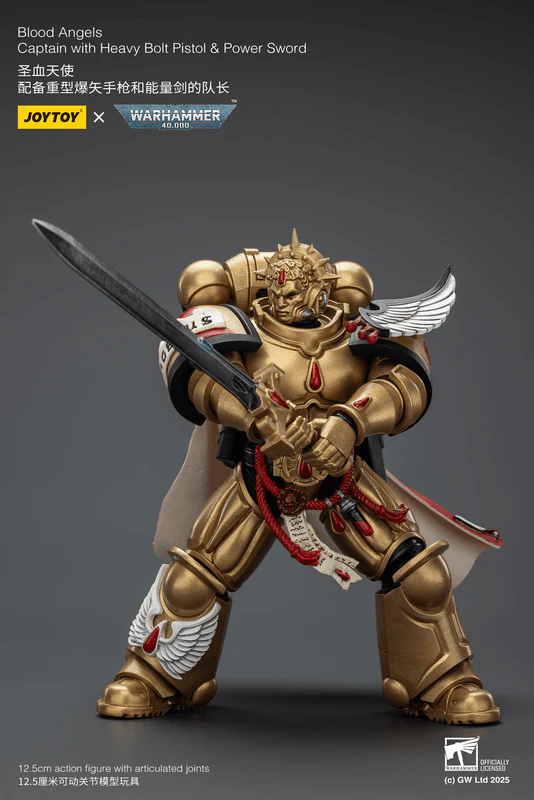 Blood Angels Captain with Heavy Bolt Pistol & Power Sword - Image 3