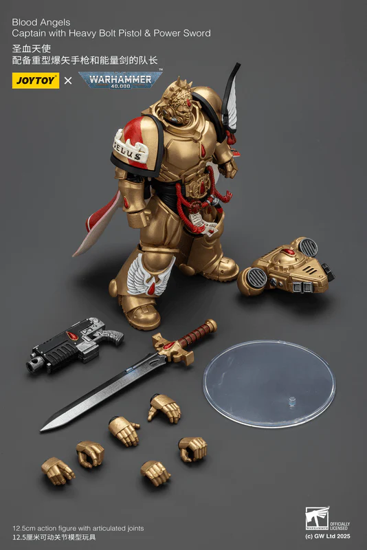 Blood Angels Captain with Heavy Bolt Pistol & Power Sword - Image 4