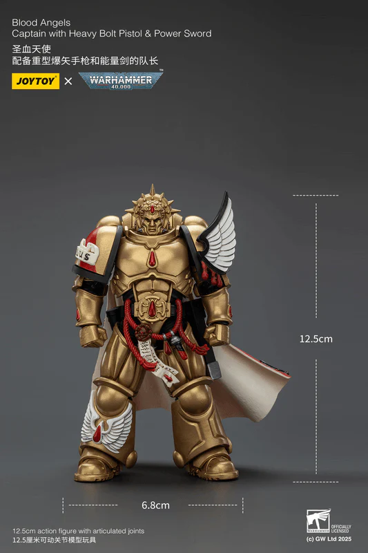 Blood Angels Captain with Heavy Bolt Pistol & Power Sword - Image 5